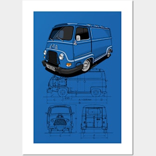 The classic cute french van Posters and Art